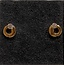 Excellent Jewelry Excellent 18901 14krt geelgoud oorknoppen rond met 1 zirkonia