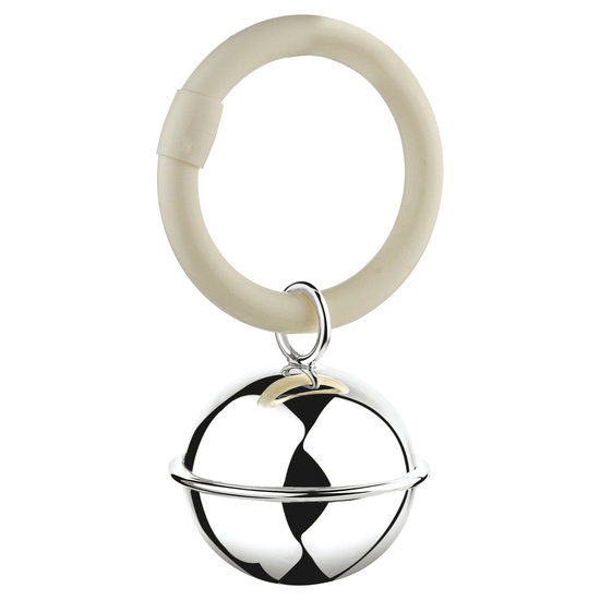 Zilverstad kinderbestek en spaarpotten Zilverstad A7360820 Rammelaar bal Filet aan ring