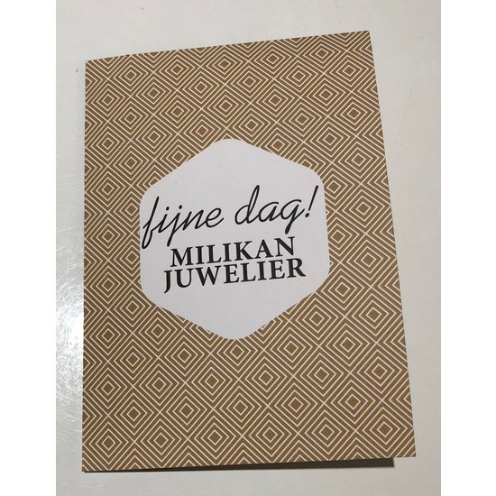 Collectie Milikan Cadeaubon Milikan Juwelier € 2000,-