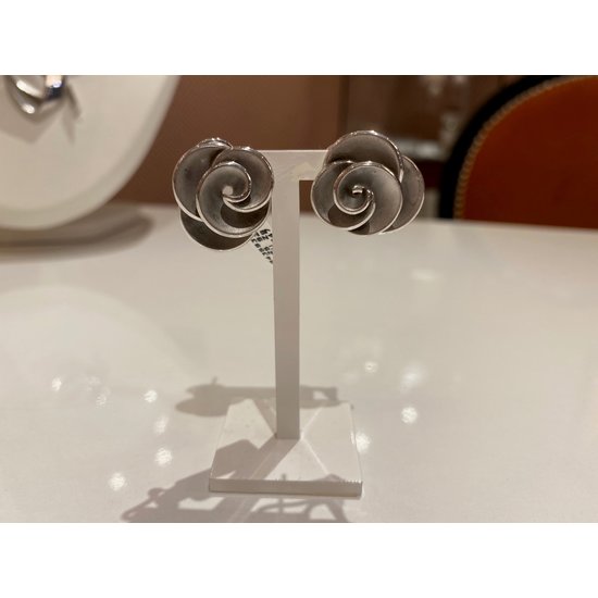 Breuning Breuning zilver gerhodineerde oorsieraden, bloem, mat/glans 04/85747