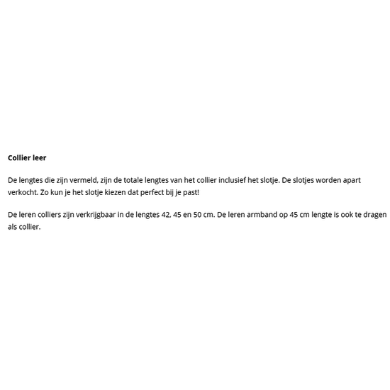 Trollbeads TROLLBEADS TLENE-00004 Leer, zwart collier 50 cm