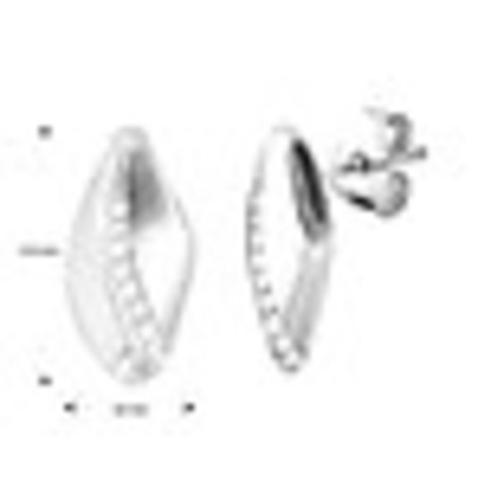 Collectie Milikan Zilveren gerhodineerde oorknoppen 10502542