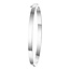 Collectie Milikan  Zilveren gerhodineerde Bangle scharnier vlakke buis 4 x 60 mm 1049393