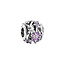 Pandora PANDORA Daisy zilveren bedel met paars emaille 798772C02