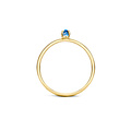 Blush BLUSH 14K geelgouden aanschuifring met blauw topaas 1204YLB (UITLOPEND)