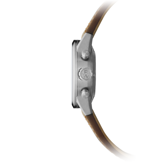 Raymond Weil Raymond Weil Freelancer 7732-TIC-50421, chronograaf automaat, heren staal/leer bruin, blauwe wijzerplaat, 10 ATM.