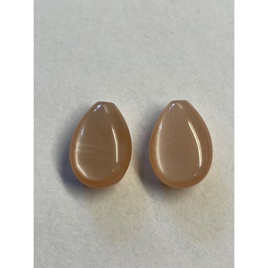 Collectie Milikan Huiscollectie Edelstenen Maansteen zalmkleur 1051018 15x10 mm