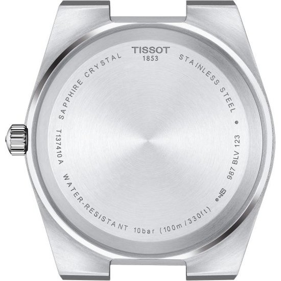 Tissot TISSOT PRX T137.410.11.041.00 | 40mm staal/staal, quartz, blauwe wijzerplaat, datum, 10ATM