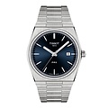 Tissot TISSOT PRX T137.410.11.041.00 | 40mm staal/staal, quartz, blauwe wijzerplaat, datum, 10ATM