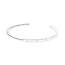 PANDORA PANDORA 599493C00-2 Logo sterling silver open bangle, Signature I-D Bangle, maat 17,5