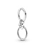 PANDORA PANDORA 399566C00 Sterling silver key ring with small Pandora O pendant, Pandora Moments Bedel Sleutelhanger