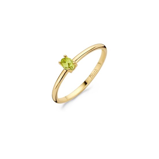 Blush BLUSH 14krt geelgouden ring met groene peridot 1204YGP (UITLOPEND)