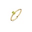 Blush BLUSH 14krt geelgouden ring met groene peridot 1204YGP