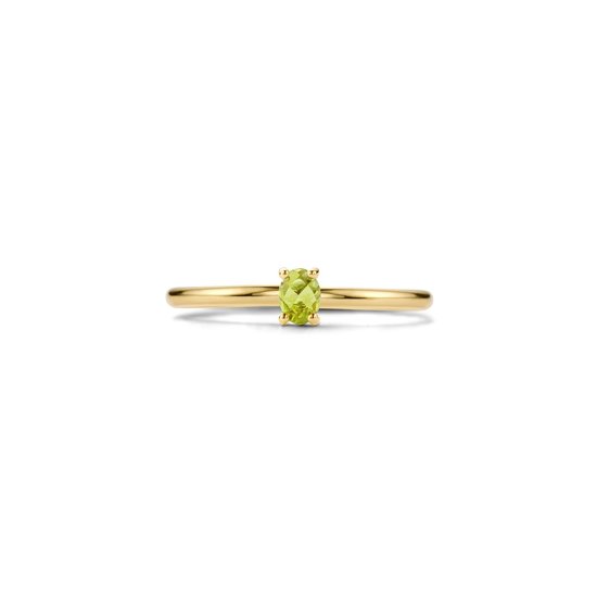 Blush BLUSH 14krt geelgouden ring met groene peridot 1204YGP (UITLOPEND)