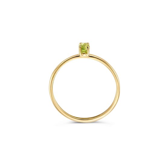 Blush BLUSH 14krt geelgouden ring met groene peridot 1204YGP (UITLOPEND)