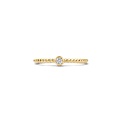 Blush BLUSH 14krt Geelgouden ring zirconia en bolletjesscheen 1216YZI