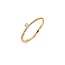 Blush BLUSH 14krt Geelgouden ring met zirconia en bolletjes 1215YZI