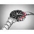 Tissot TISSOT SEASTAR T1204171105101 Heren Chronograaf, staal/staal, quartz, zwarte wijzerplaat, saffier glas, 30Atm