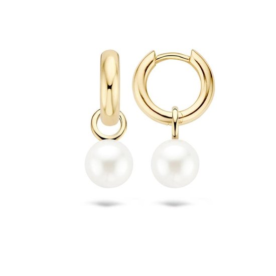 Blush BLUSH 14krt. Geelgouden oorbedels parel 9023YPW