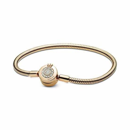 Pandora PANDORA Moments  armband 569046C01 Sprankelende Crown O Snake Chain Armband  569046C01