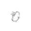 Ti Sento Milano TI SENTO MILANO 1464ZI Zilver gerhodineerde ring, zirconia 8 mm in 4 zetpootjes