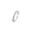 Ti Sento Milano TI SENTO MILANO, zilveren ring 1953ZI, 2 baans, zirkonia, gerhodineerd