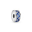 Pandora PANDORA 791817NSBMX Silver clip with blue crystal and silicone grip