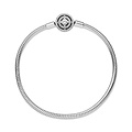 Pandora PANDORA 590038C01 Snake chain sterling silver bracelet with fantasy clasp with zirconia