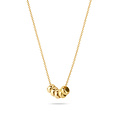 Blush BLUSH 14k Geelgouden collier met 5 ringetjes 3087YGO