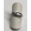 Breuning Breuning gerhodineerde ring, fantasie, mat/glans, met 1 zirkonia 42/03041