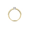 Blush Diamonds BLUSH Diamonds14krt bicolor ring, met tot. 0.12crt H/SI incl scheen