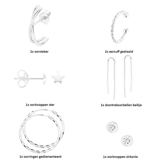 Collectie Milikan Milikan Juwelier giftset  zilver oorsieraden 1052133