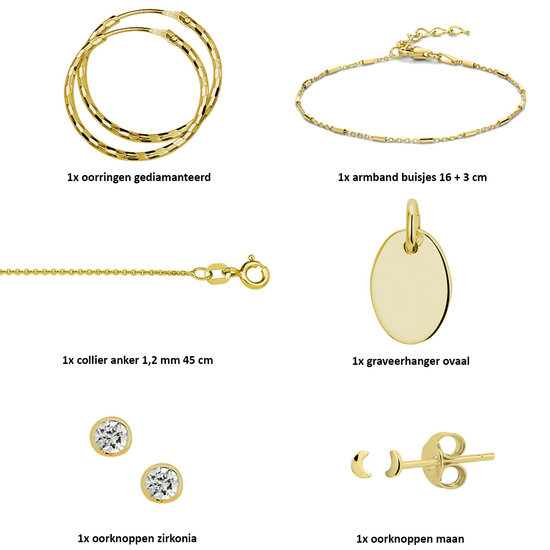 Collectie Milikan Milikan Juwelier giftset  zilver verguld divers 1052144