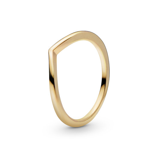 Pandora PANDORA 168742C00 Wishbone 14k gold-plated ring