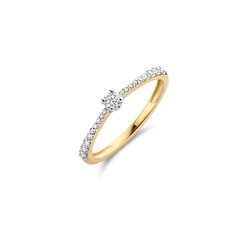 BLUSH Diamonds 14krt Geelgouden Ring 1658BDI(UITLOPEND)