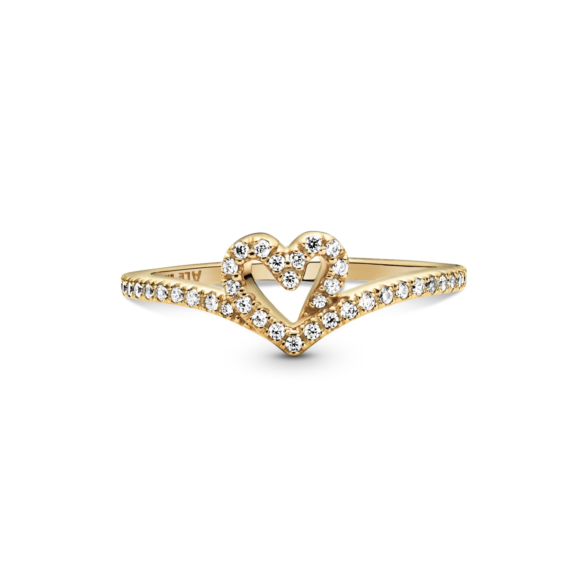 Een hekel hebben aan Toegangsprijs als je kunt PANDORA Timeless Sprankelend Hart Wishbone Ring 169302C01 | Milikan Juwelier