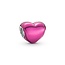 PANDORA PANDORA Metallic Roze Hart Bedel 799291C03