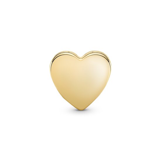 Pandora PANDORA Engravable Heart 14k gold-plated charm 762015C00