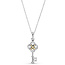 PANDORA PANDORA Key Silver & 14k Gold Necklace 399339C01