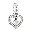 Pandora PANDORA Juni Geboortesteen Lichtroze Hartvormige Dangle 798854C06