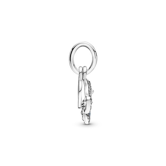 Pandora PANDORA 790757C01 Butterfly sterling silver dangle with clear zirconia, shaded blue and white enamel