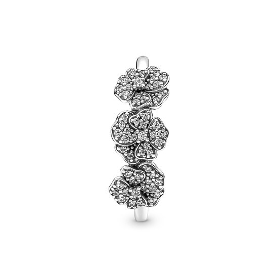 Pandora PANDORA 190786C01  Pansy sterling silver ring with zirconia