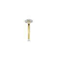 Ti Sento Milano TI SENTO MILANO 12257ZY0 Zilver vergulde ring met koffieboon-symbool, bezet met zirconia's(UITLOPEND)