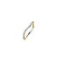 Ti Sento Milano TI SENTO MILANO 12260ZY Zilver gerhodineerde ring, gebogen lijn, verguld en zirconia's