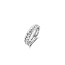 Ti Sento Milano TI SENTO MILANO 12263SI Zilver gerhodineerde ring, gevlochten band