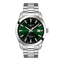 Tissot TISSOT Gentleman T1274071109101, staal/staal, automaat, groene wijzerplaat, saffierglas, 10 ATM