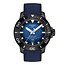 Tissot TISSOT SEASTAR 2000 T120.607.37.041.00, Heren, powermatic 80 automaat staal/rubber textiel blauw, blauwe wijzerplaat, saffier glas,  60 ATM