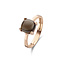 Jarrèl Jewelry JARREL 4Y.3319.SQC 14krt geelgouden ring Los Angeles petit met rookkwarts, maat 54