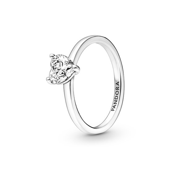 Pandora PANDORA 191165C01 Sparkling Heart Solitaire Ring