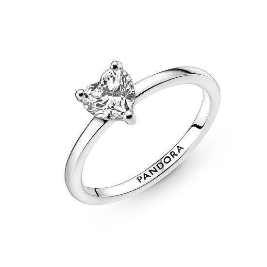 Pandora PANDORA 191165C01 Sparkling Heart Solitaire Ring